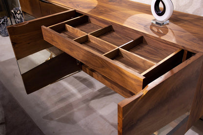 Epoxy & Walnut Credenza 86"long    S- 24 Gizz