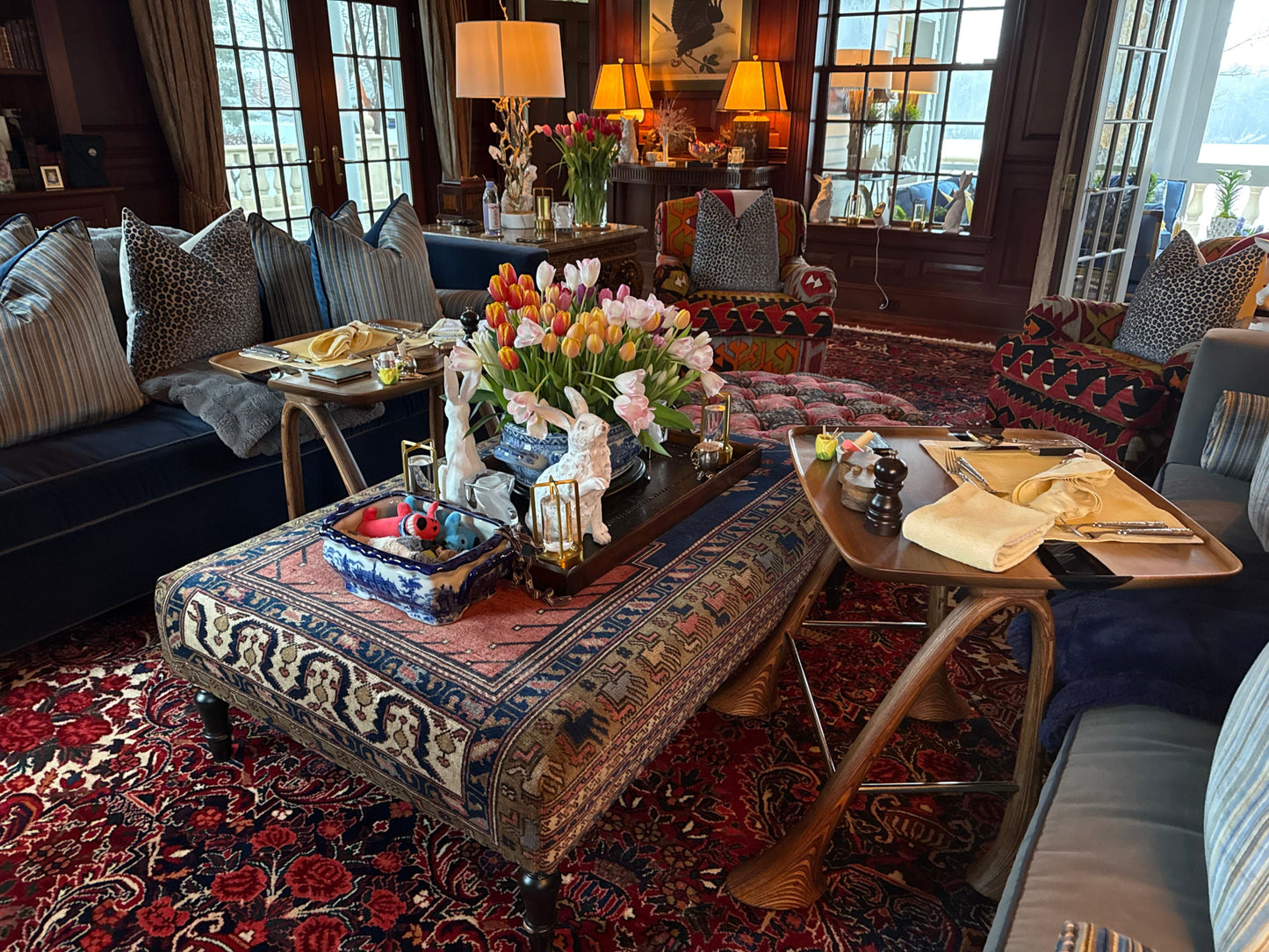 Luxury Walnut Epoxy Resin Tv, Laptop and Snack Tray