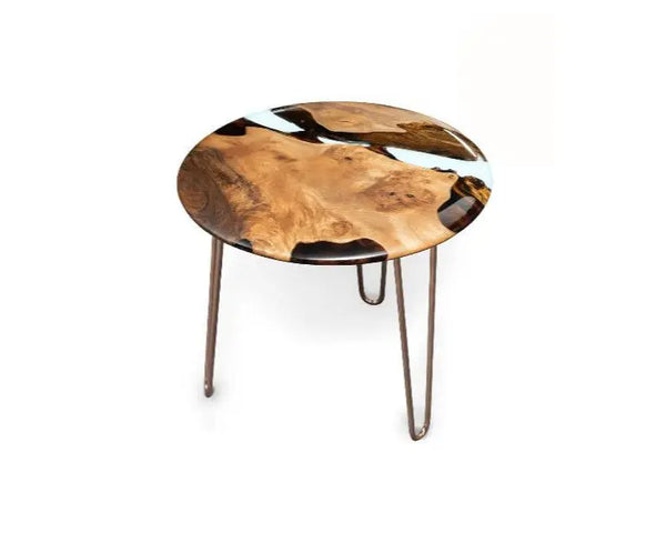 Round Side - End - Accent Table with rounded edge