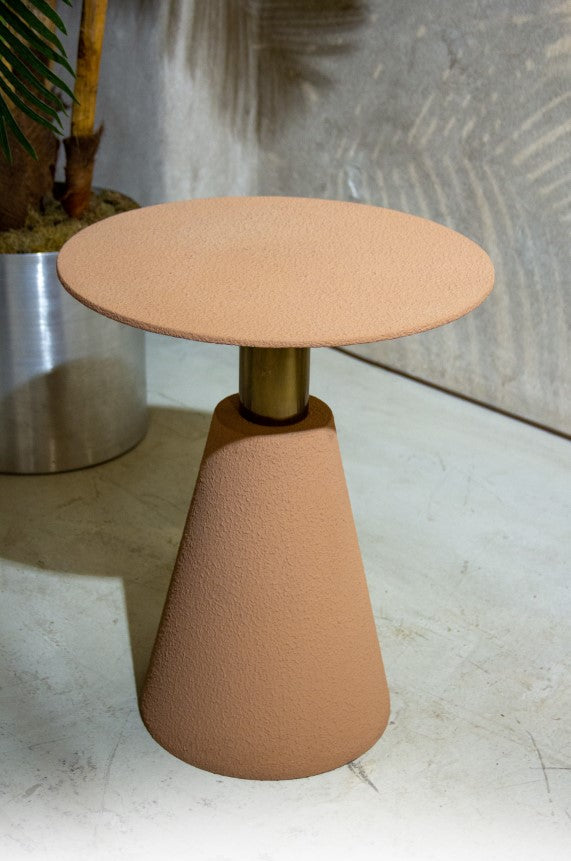 Microcement Textured  Minimal Side Table Set Gizz