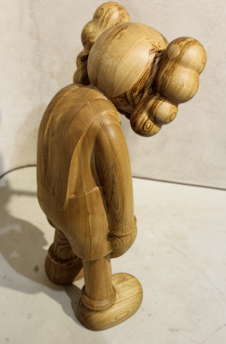 XX wood kaws figure 