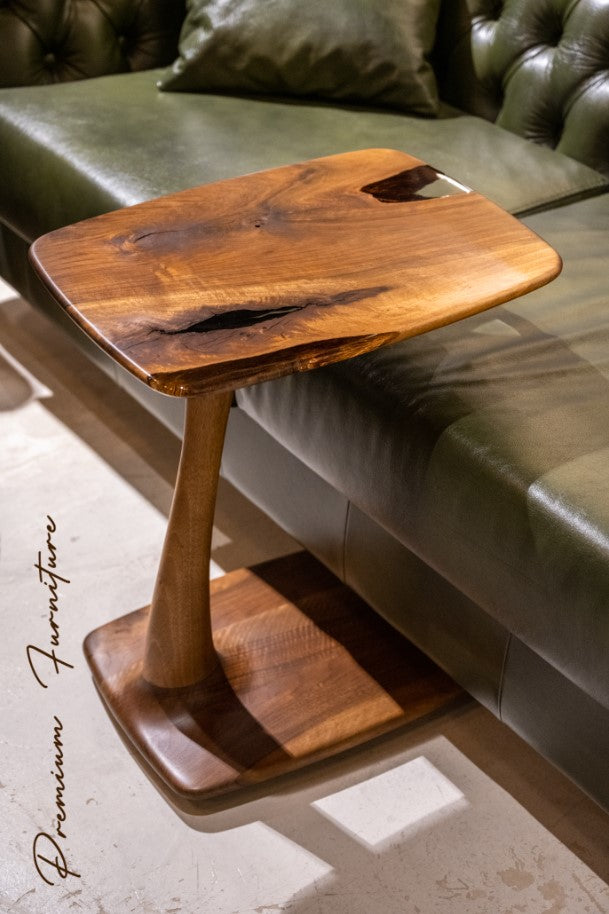 c shaped end table