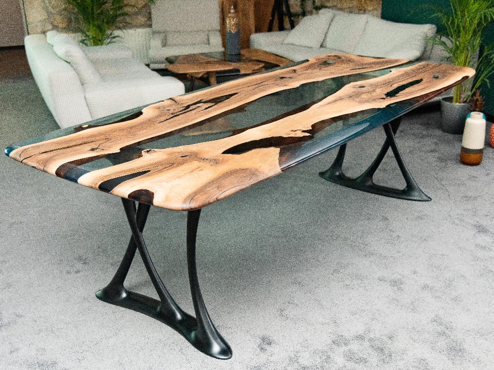 dining room table made of walnut