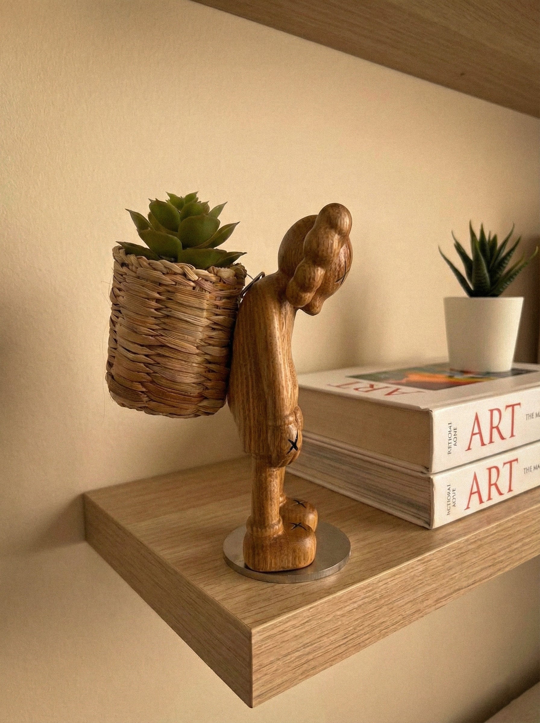 Wooden KAWS Figures - Limited Edition Collectibles Gizz