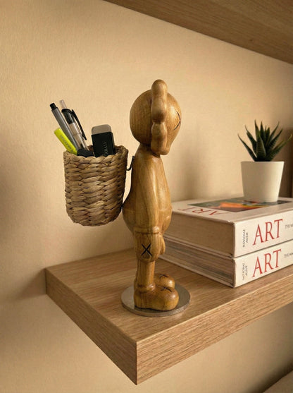 Wooden KAWS Figures - Limited Edition Collectibles Gizz