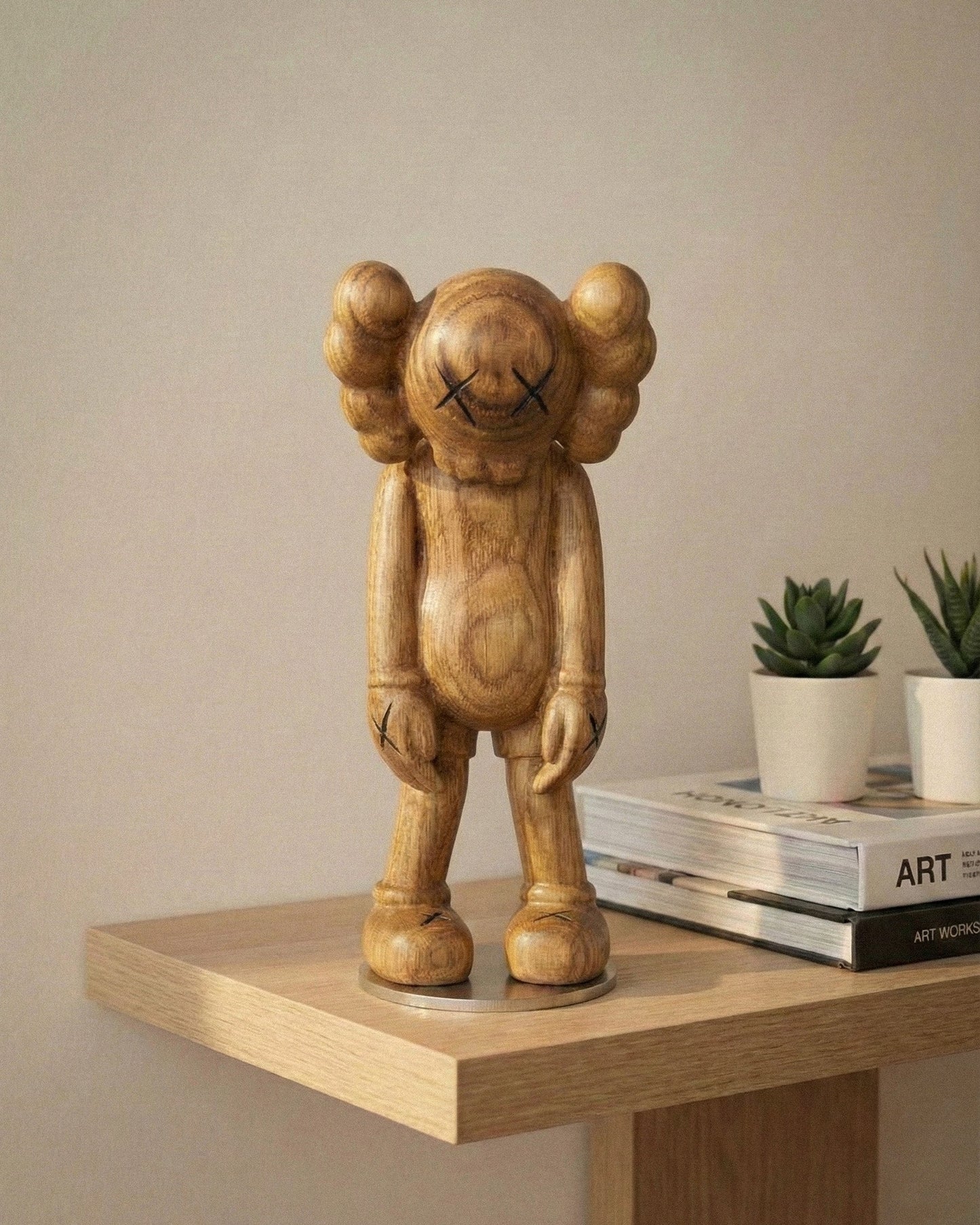Wooden KAWS Figures - Limited Edition Collectibles Gizz