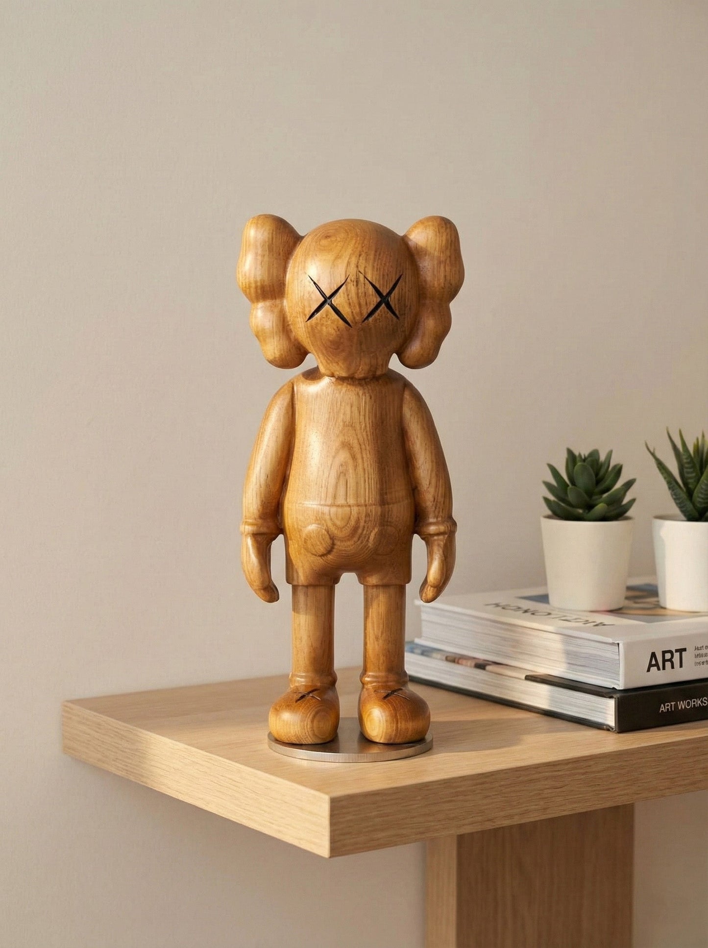 Wooden KAWS Figures - Limited Edition Collectibles Gizz