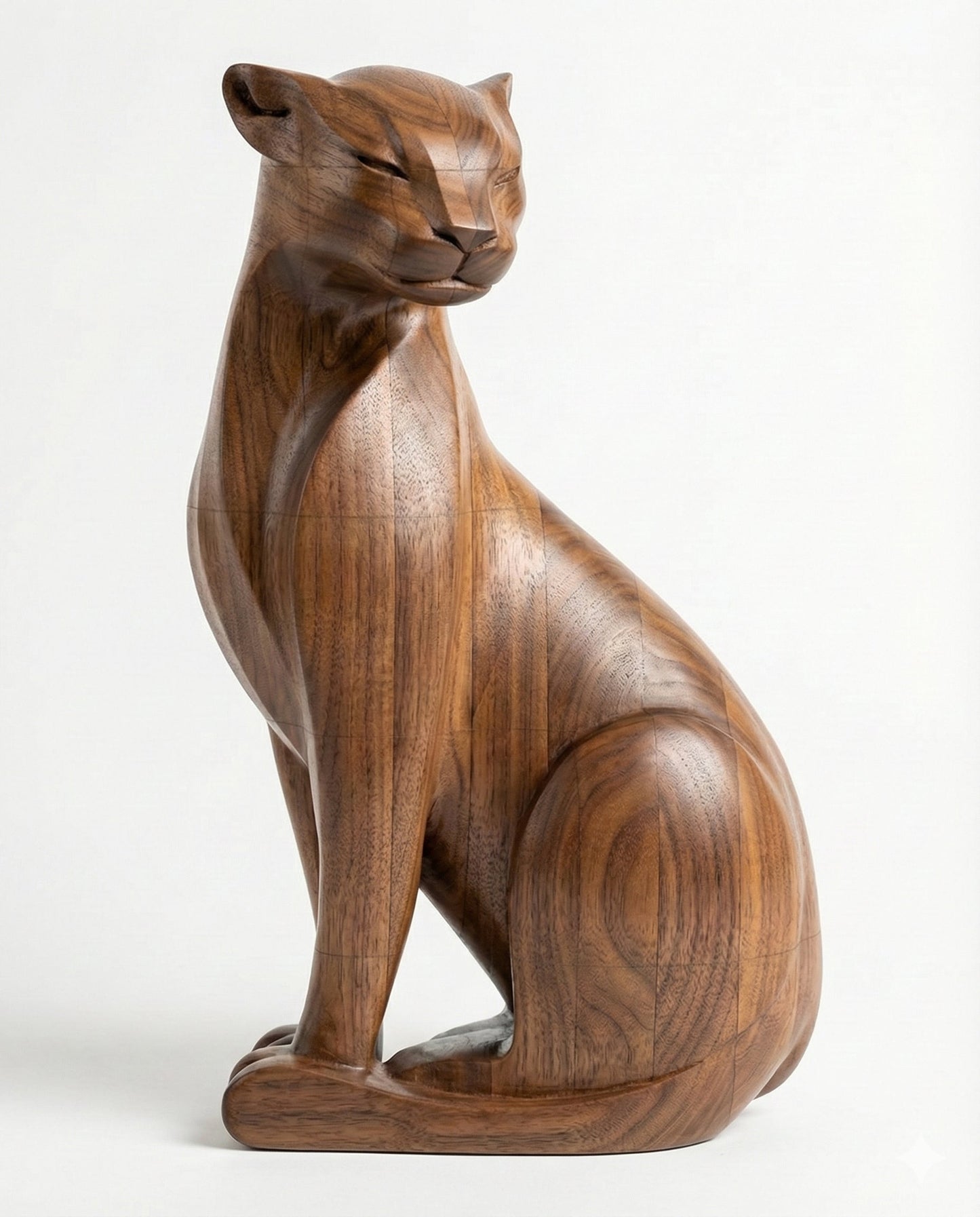 Wooden Cat Figure Gizz