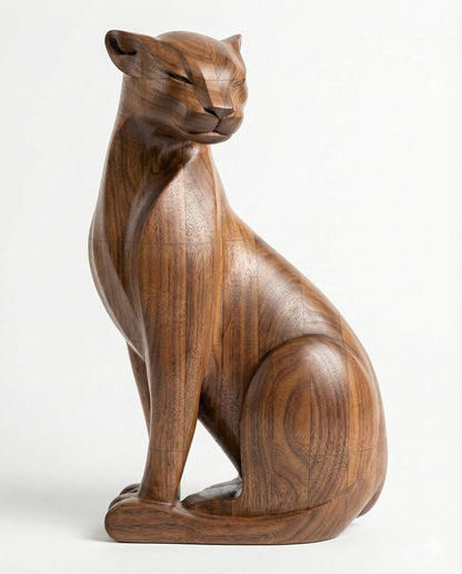 Wooden Cat Figure Gizz