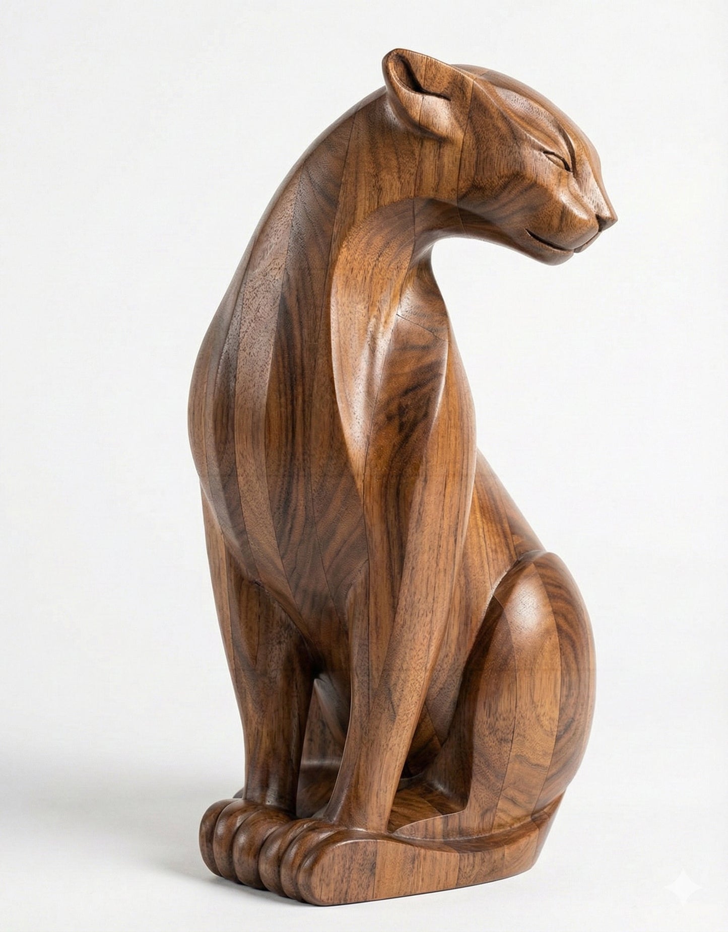 Wooden Cat Figure Gizz