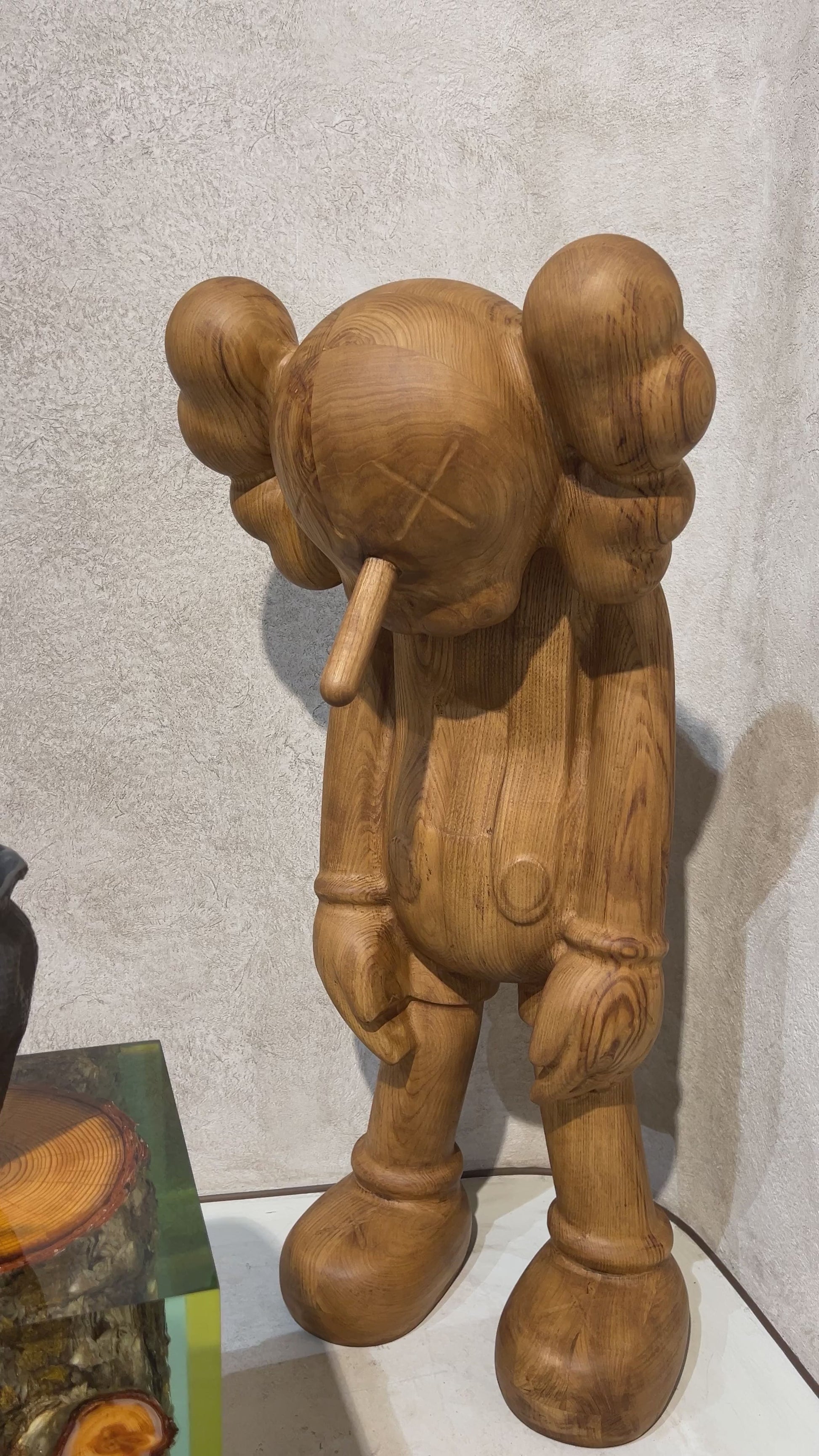 wooden kaws figure Companion