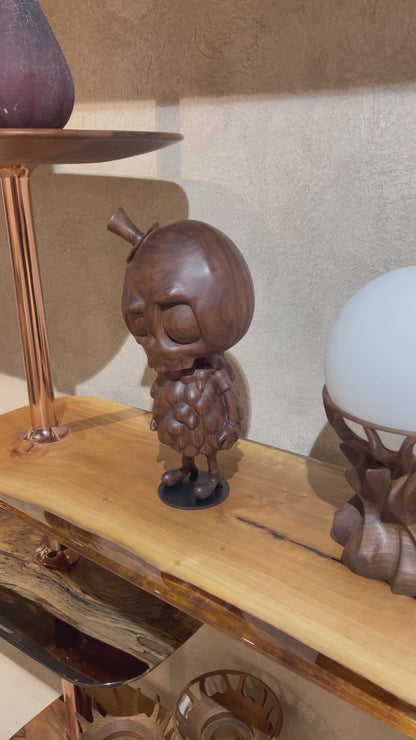 Handcrafted Tycoco Wooden Sculpture - 15" Tall