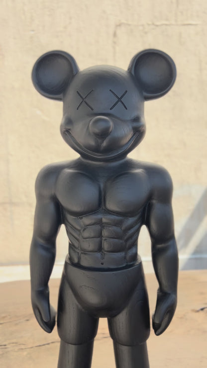 MickyMass Solid Wood Collectible Art Figure