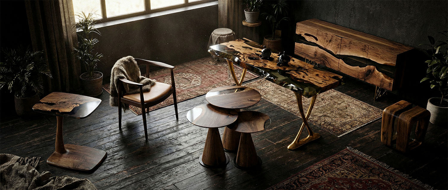 Get Stunning Epoxy Resin River & Live Edge Tables - GizzWood – Gizz